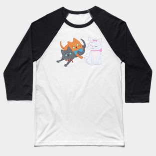 Three kittens Baseball T-Shirt